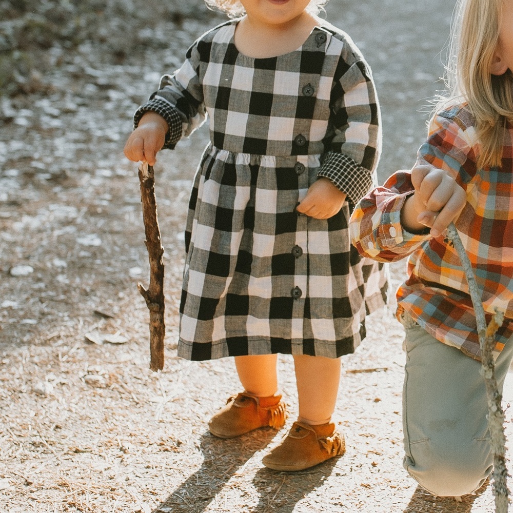 TEA CHECKER DRESS